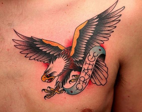 tatuajes de aguilas en el pecho 5 - tatuajes de águilas