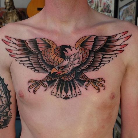 tatuajes de aguilas en el pecho 6 - tatuajes de águilas