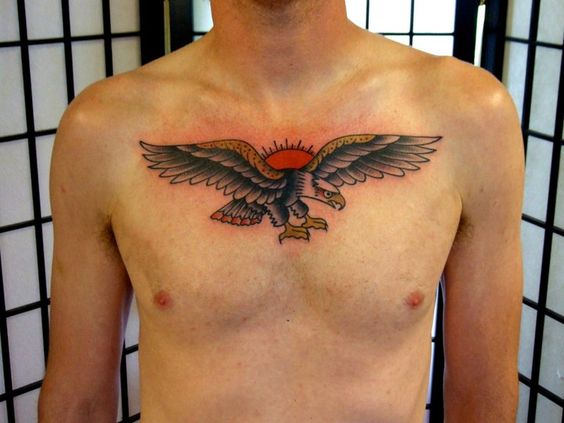 tatuajes de aguilas en el pecho 7 - tatuajes de águilas