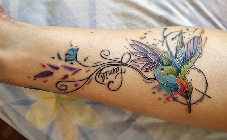 tatuajes de un colibri 3 - tatuajes de colibrí