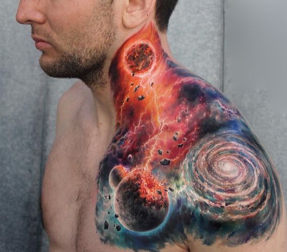 a color 5 - tatuajes de planetas