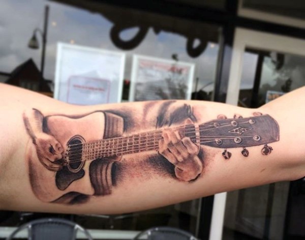 guitarras 3d 7 1 - tatuajes de guitarras