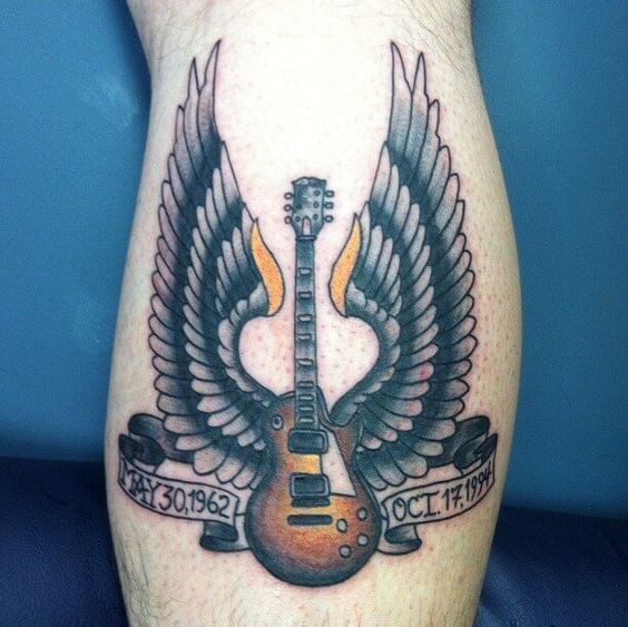 guitarras con alas 2 1 - tatuajes de guitarras