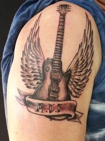 guitarras con alas 5 1 - tatuajes de guitarras