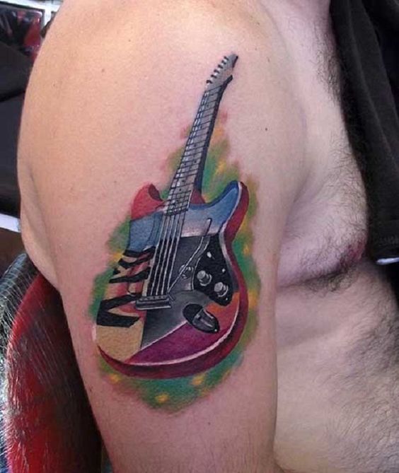guitarras electricas 5 1 - tatuajes de guitarras