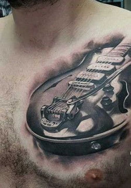 guitarras electricas 6 1 - tatuajes de guitarras