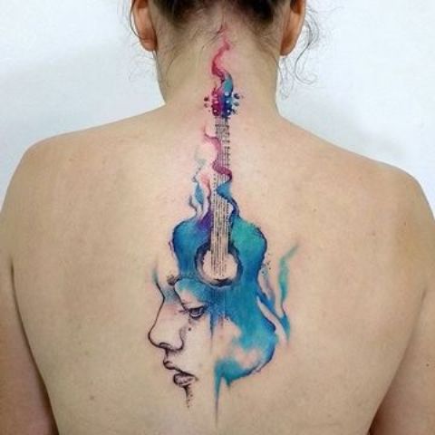 guitarras mujeres 4 1 - tatuajes de guitarras