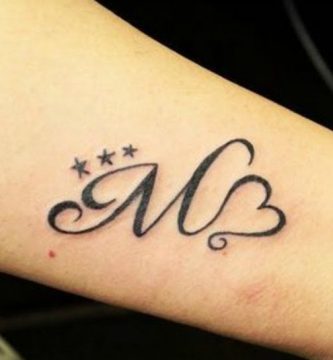 iniciales - tatuajes en acuarela