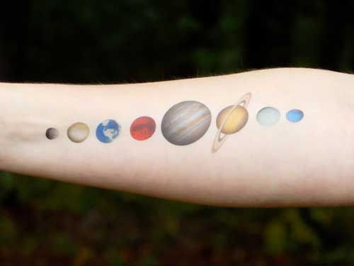 los planetas 3 1 - tatuajes de planetas