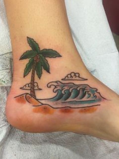palmas y playa 3 2 - tatuajes de palmas