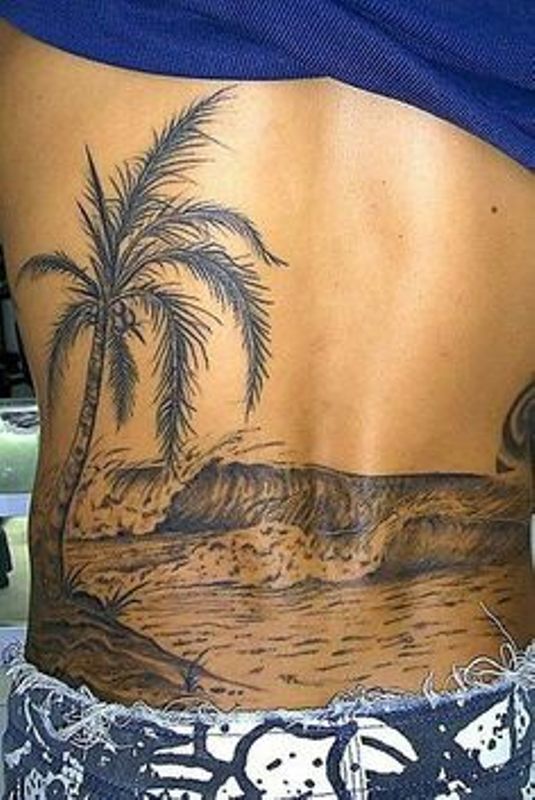 palmas y playa 7 2 - tatuajes de palmas