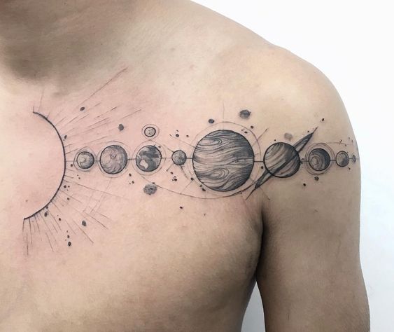 para hombres 2 - tatuajes de planetas