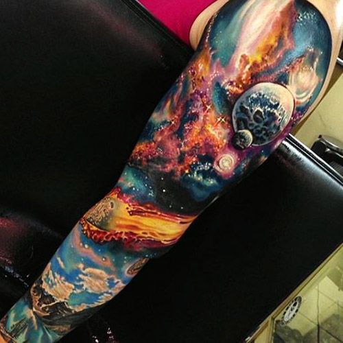 para hombres 4 - tatuajes de planetas