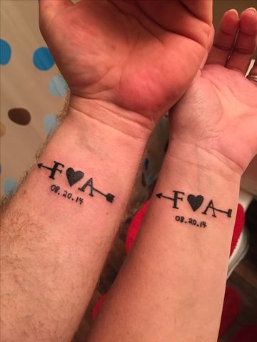 para parejas 1 - tatuajes de iniciales