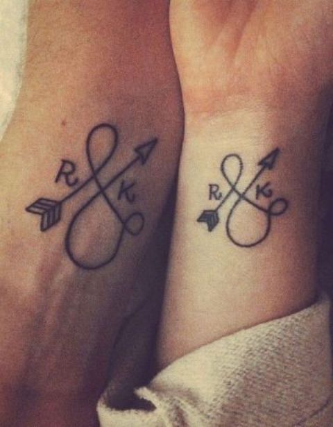 para parejas 4 - tatuajes de iniciales