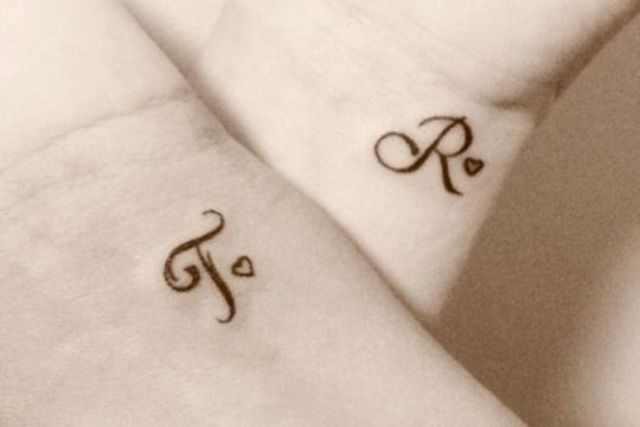 para parejas 5 - tatuajes de iniciales