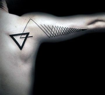 triangulos para hombres 5 - Tatuajes de triángulos