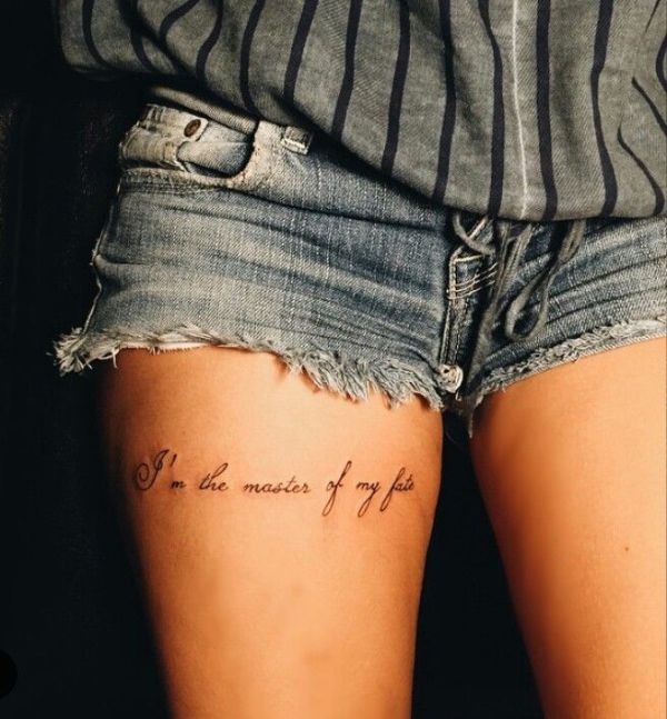 Tatuajes Para Mujeres En Las Piernas con Frases 1 - Tatuajes para Mujeres en las Piernas