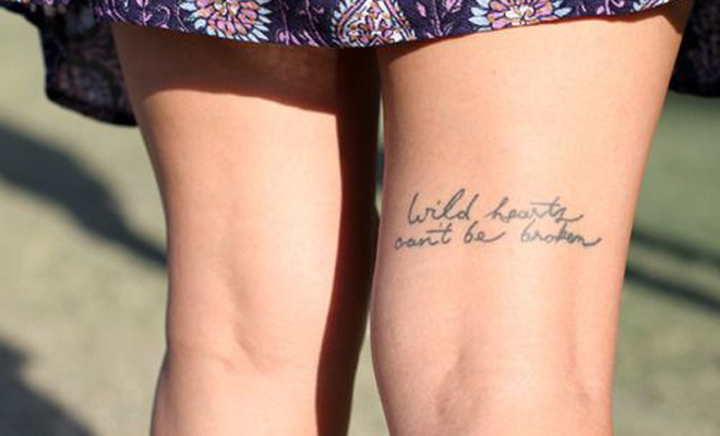 Tatuajes Para Mujeres En Las Piernas con Frases 4 - Tatuajes para Mujeres en las Piernas