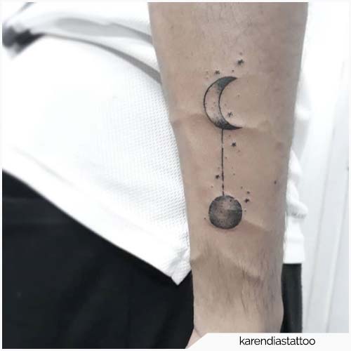 idea tattoo lunas hombres - tatuajes de luna