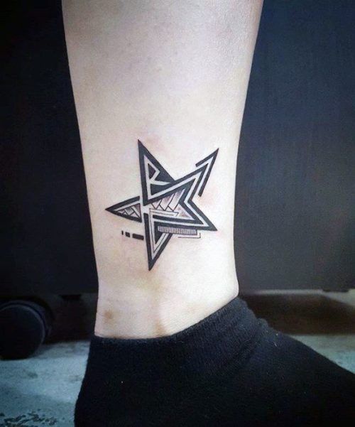 tatuajes estrellas mujeres piernas 1 - Tatuajes para Mujeres en las Piernas