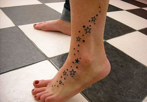 tatuajes estrellas mujeres piernas 6 - Tatuajes para Mujeres en las Piernas