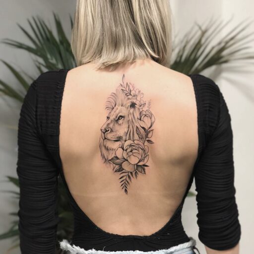 tatuajes mujeres espalda 3 - Catrinas en Tatuajes