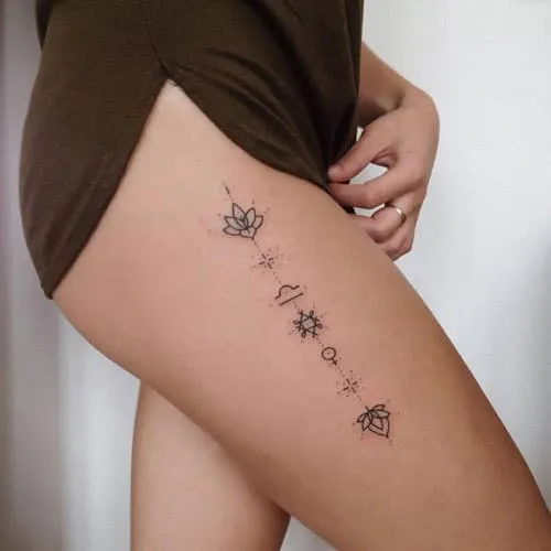 tatuajes para mujeres pierna pequeno 5 - Tatuajes para Mujeres en las Piernas